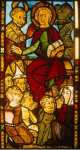 Stained Glass Panel Antichrist Preaching in the Temple 5 - Hermitage